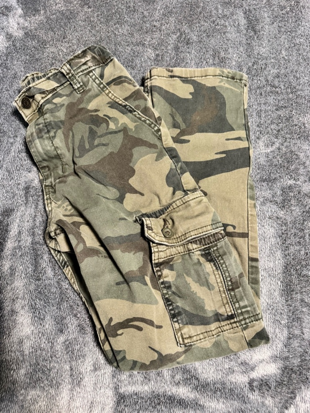 Wrangler Kids Camo Cargo Pants - Green, Brown